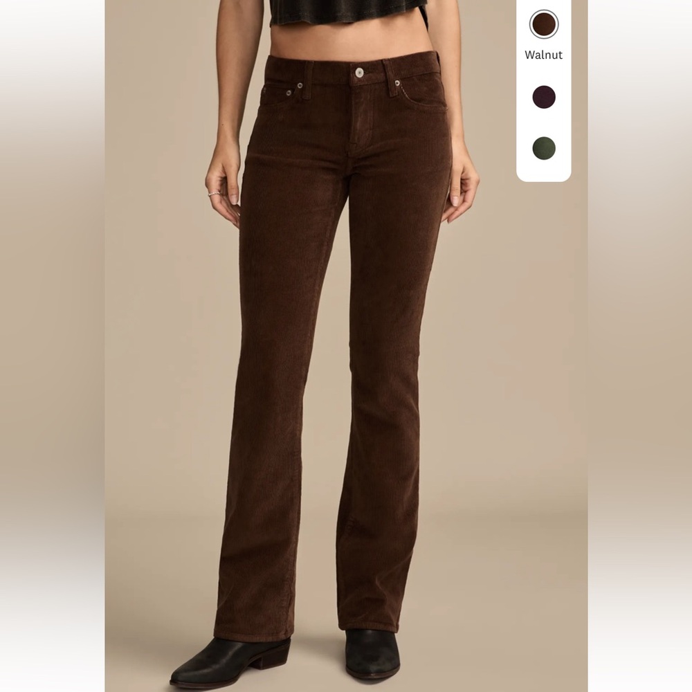 Lucky Brand Mid Rise Corduroy Sweet Boot - Picture 2 of 14